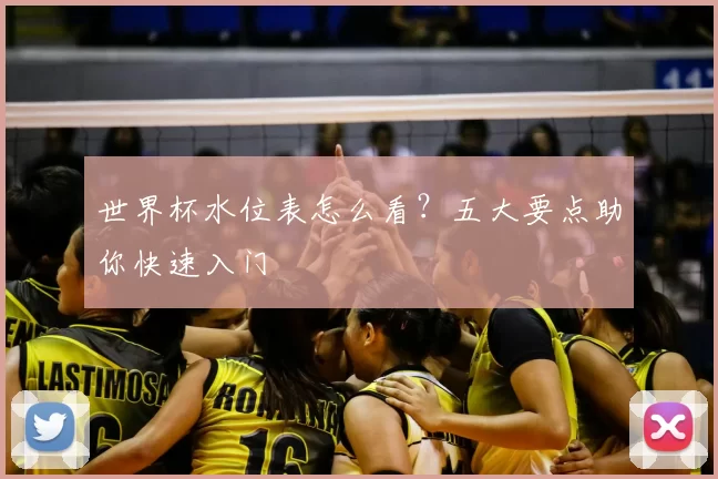 世界杯水位表怎么看?五大要点助你快速入门