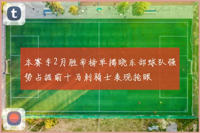 本赛季2月胜率榜单揭晓东部球队强势占据前十马刺骑士表现抢眼